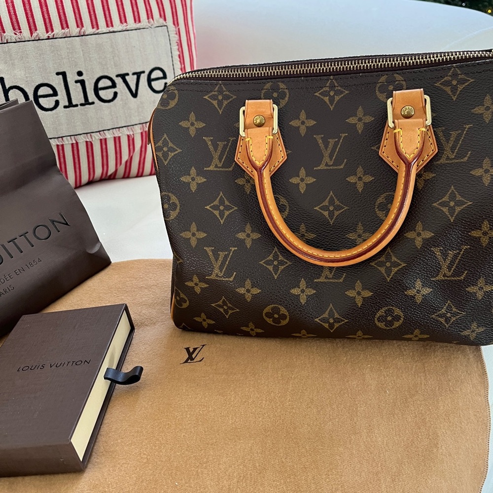 Louis Vuitton Speedy NWT also LV Lock & Keys.